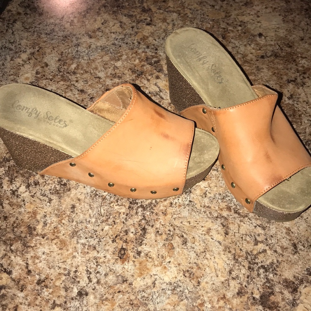 Brand new wedge sandal! Bamboo comfy soles!